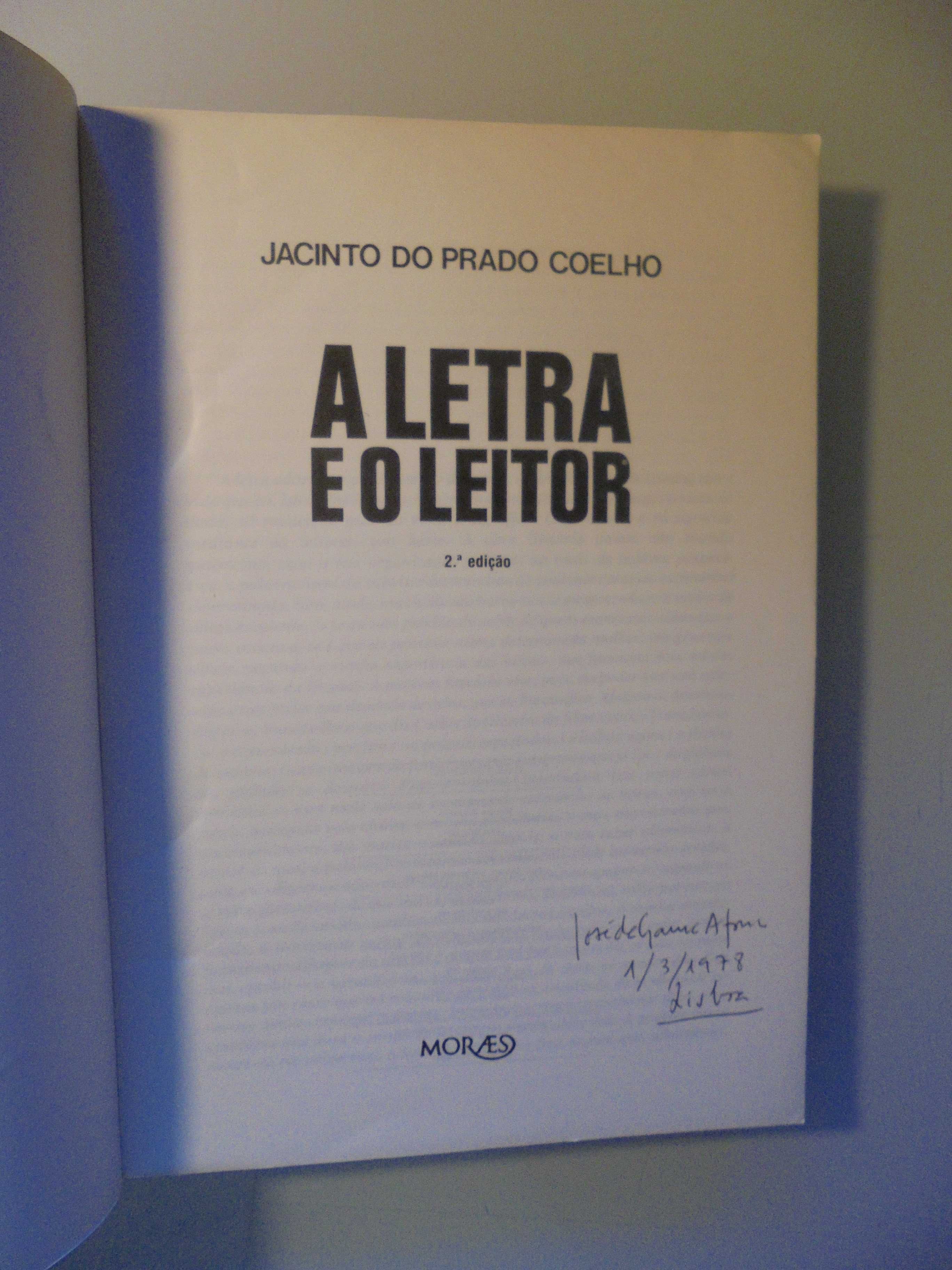 Coelho (Eduardo Prado);A Letra e o Leitor