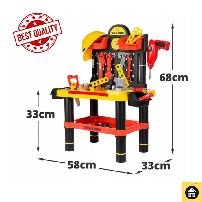 Warsztat dla Dzieci Zabawkowy Zabawka Edukacyjna DUŻO ELEMENTÓWbaterie