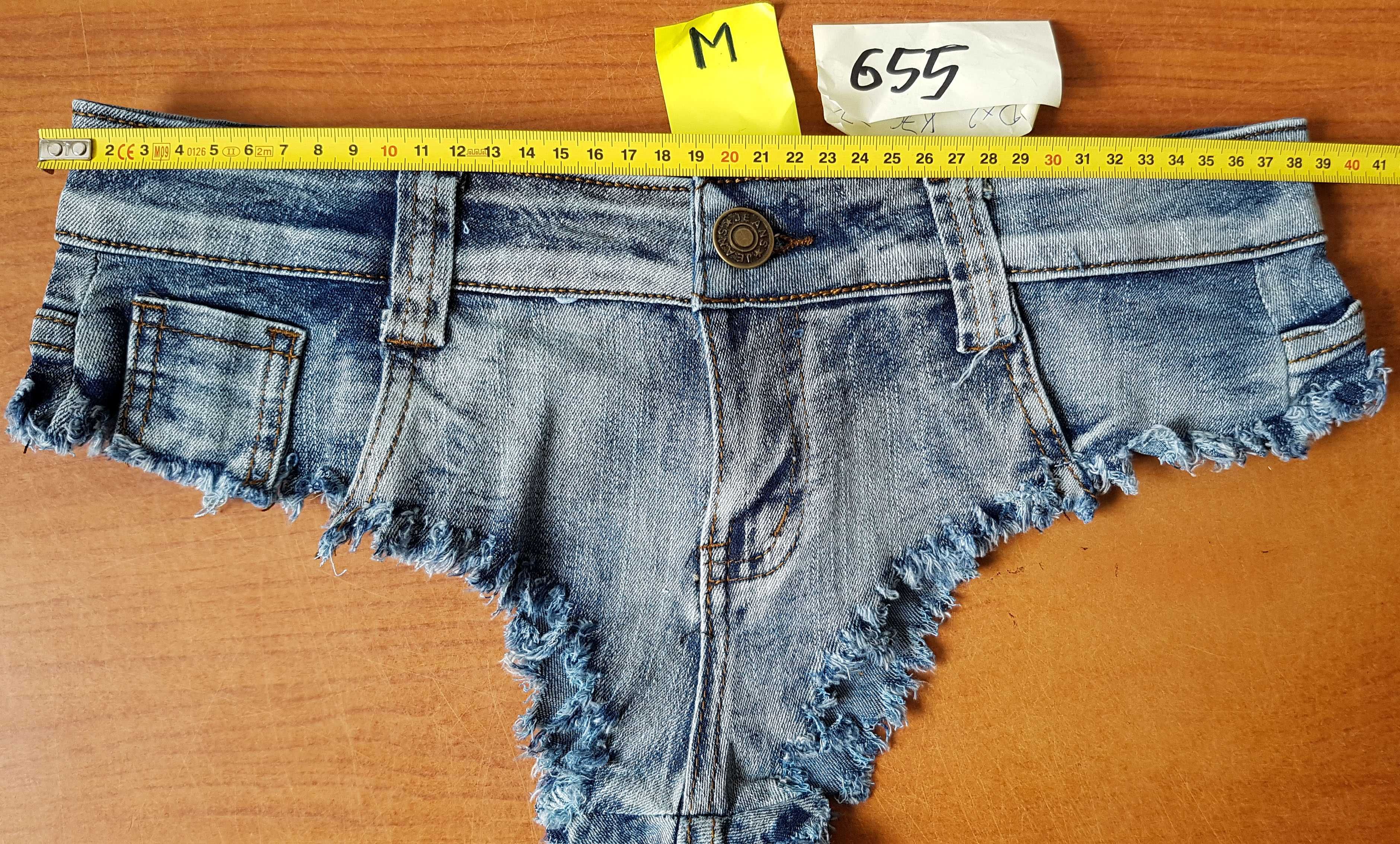 Szorty Damskie Spodenki Jeans Dżins 655 Seksowne Na Lato Biodrówki XXL