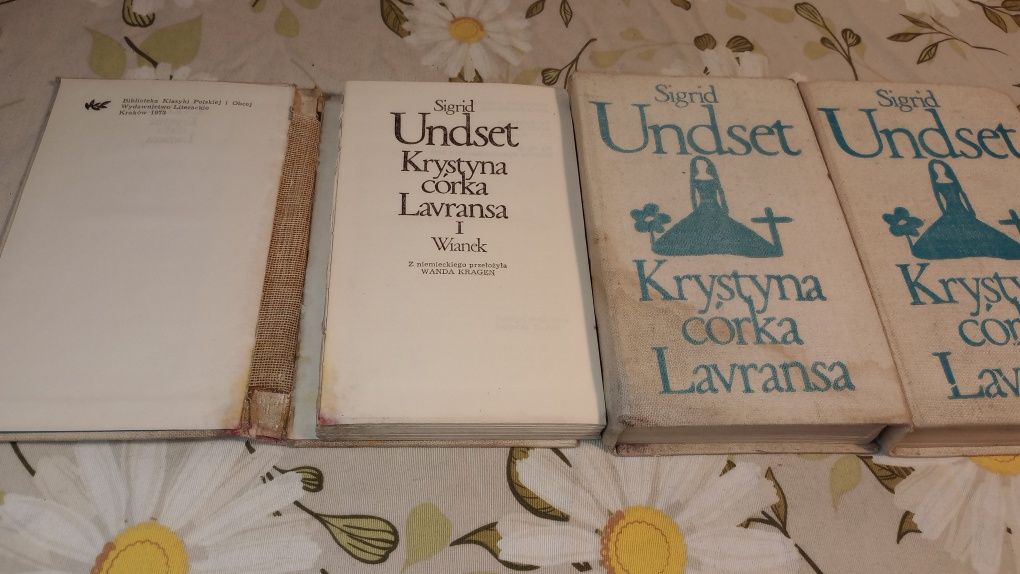 Krystyna córka Lavransa. 1+2+3 tom. Sigrit Undset