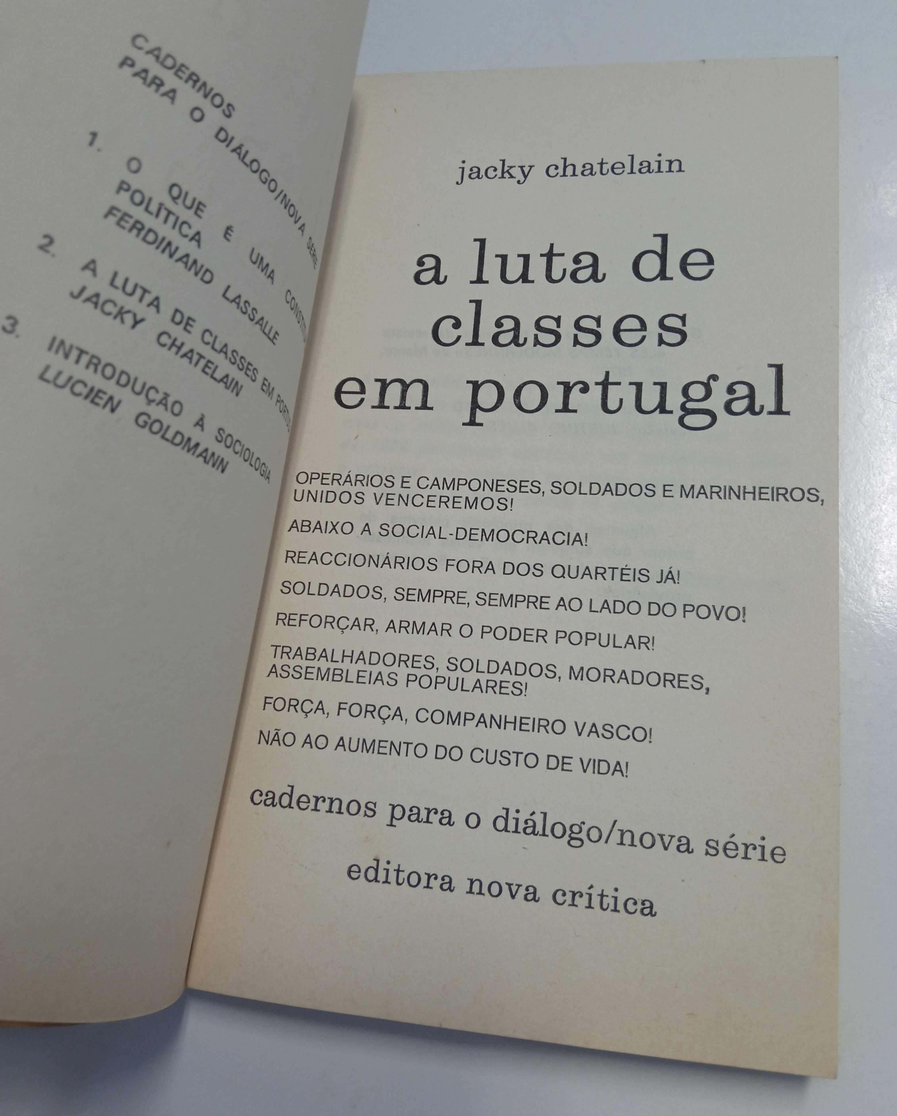 A luta de classes em Portugal, de Jacky Chatelain