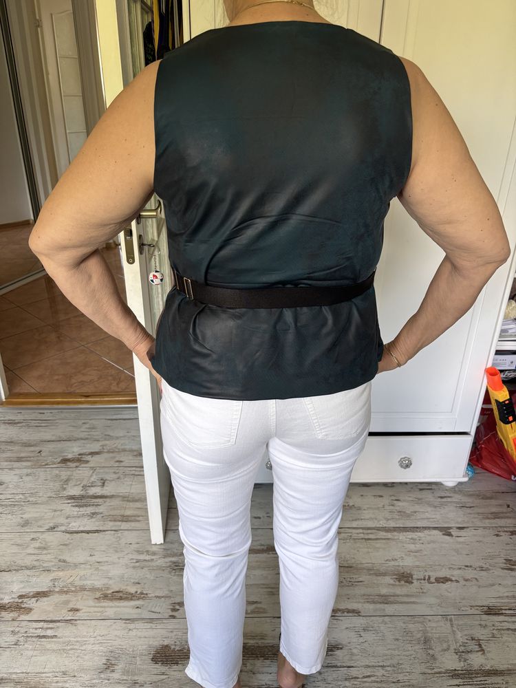 Li parie kamizelka bezrekawnik velvet welur do garnituru elegancka