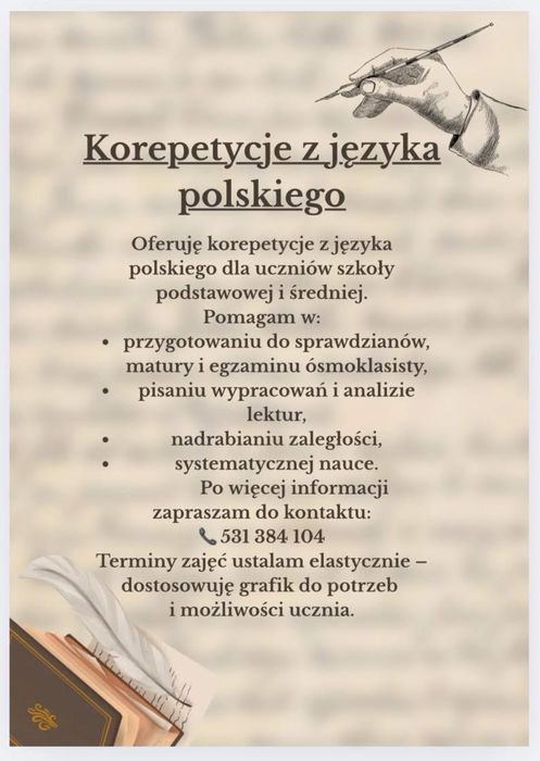Korepetycje J polski