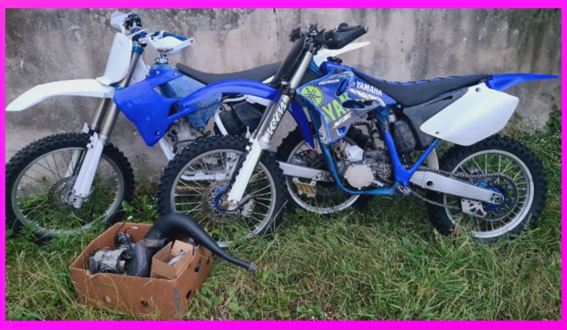 2x na czesci Yz250 yamaha 98r-04r 2t Koło plastiki silnik Cylinder wał