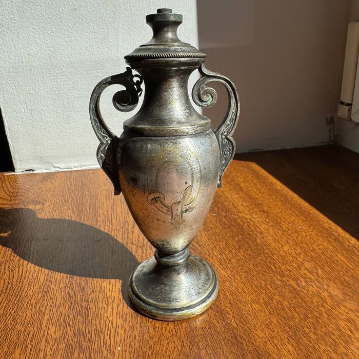 Lampa oliwna WMF Biedermeier Srebrzona