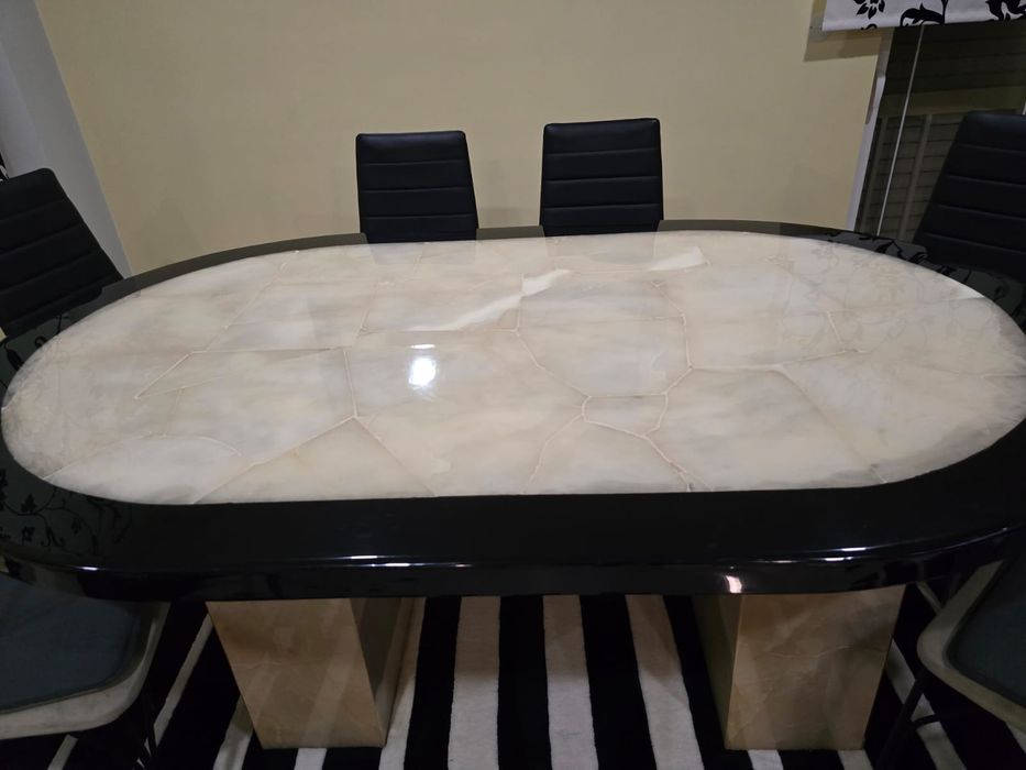 Mesa Jantar Marmore Mexicano.