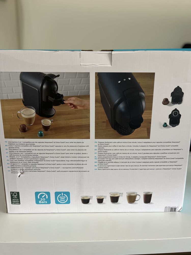 Cafeteira Qilive 2 em 1 - Nespresso e Dolce Gusto