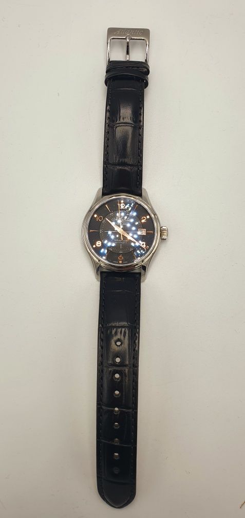 Atlantic Worldmaster Automatic 1888 - szafir, skóra, Swiss Made - NOWY
