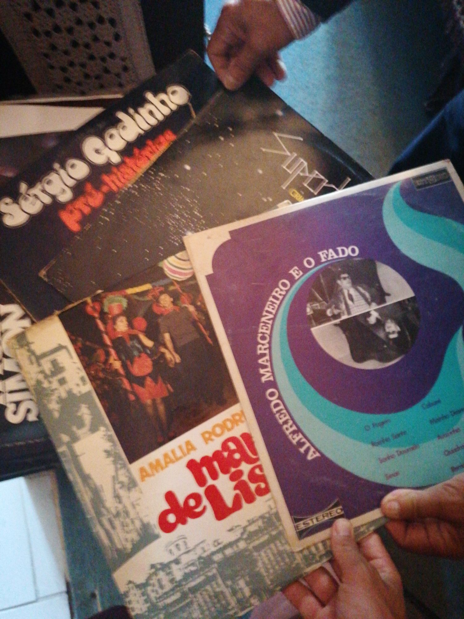 Grande lote de discos de vinil