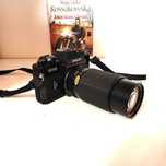 Analogowa Lustrzanka FUJI STX-2 z  Ozunon MC Auto Tele Zoom 4,5 75-200
