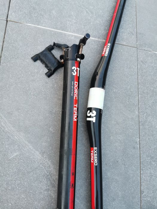 Guiador btt em carbono