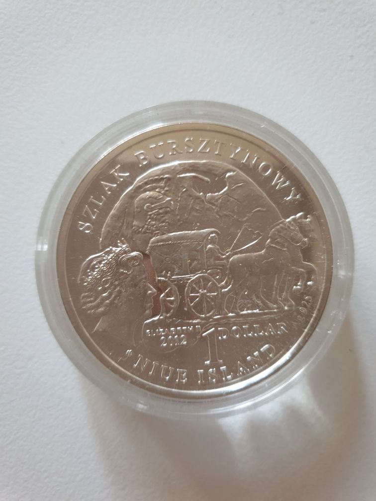 Niue Dollar 2012 r Szlak Bursztynowy Szombathely srebro