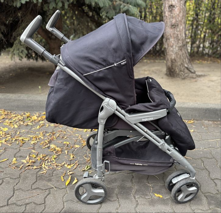 Inglesina Zippy czarny– lekki wózek parasolka, spacerówka 100% sprawny