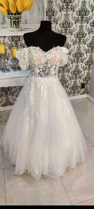 Sukienka ślubna rozmiar M L XL suknia Camila Piekut