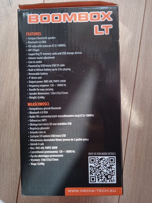 Портативна блютуз колонка Boombox Bluetooth