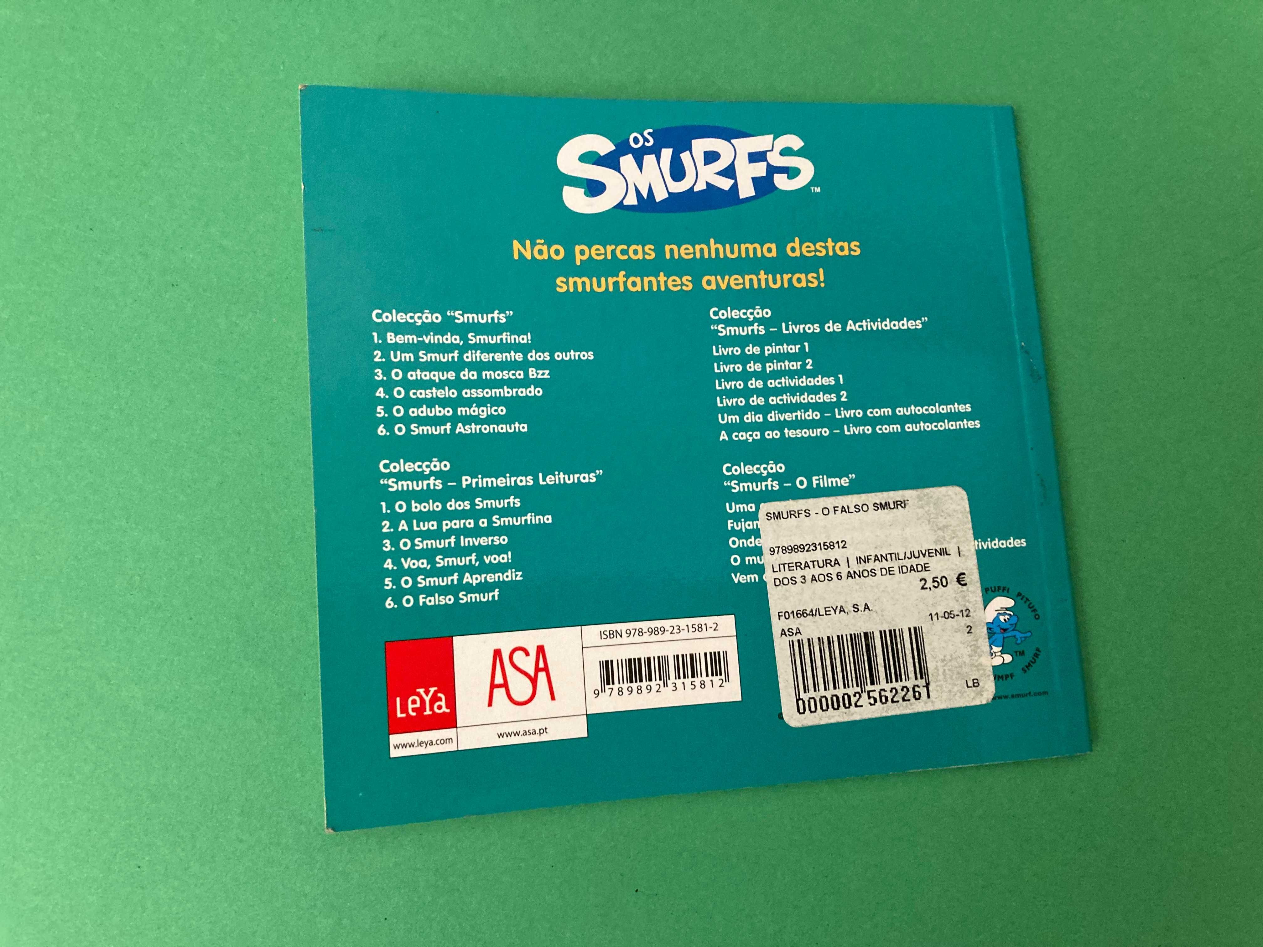 Livro da Colecção Os Smurfs O Falso Smurf Asa