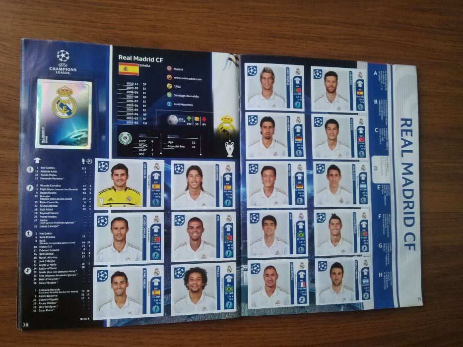 Panini. Champions League 2011-12. Почти полный альбом.