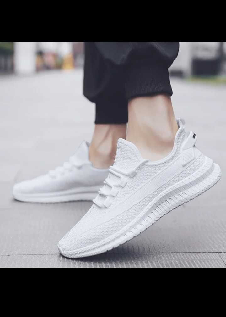 Мужские летние белые кроссовки сетка adidas off-white 41-44р. Rlae24