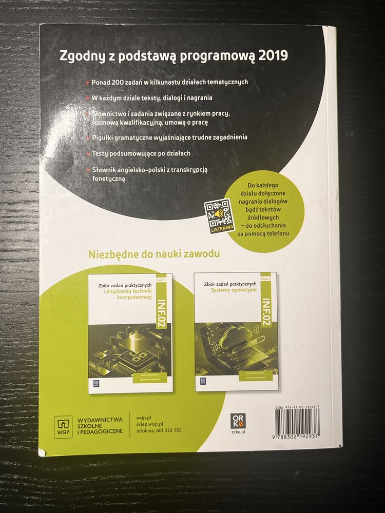 Podręcznik Język Angielski Zawodowy Technik Informatyk WSIP