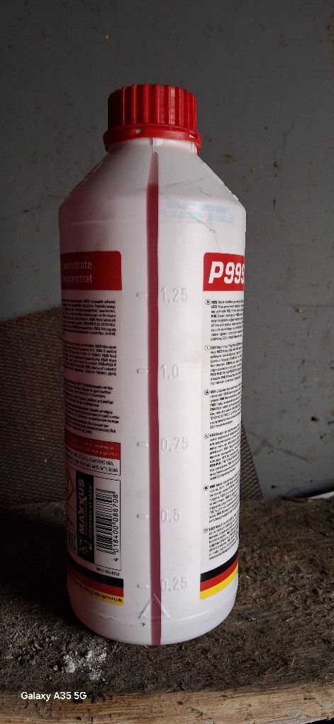 Антифриз HEPU P999 G12 концентрат, червоний.