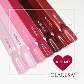 Claresa KISS ME! zestaw cała KOLEKCJA lakierów hybrydowych 7szt