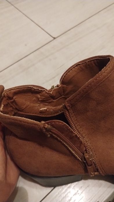 Brązowe botki new look