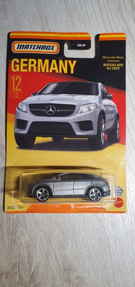 Matchbox seria germany mercedes głębiej coupe