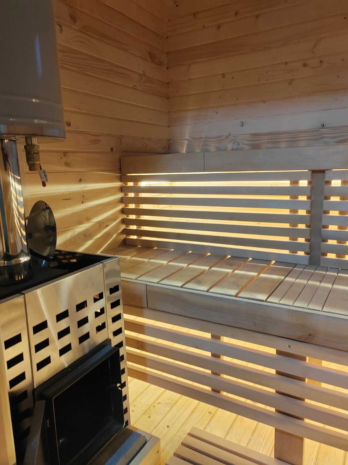 Sauna 2x4 m Ogrodowa Beczka – Fińska Ruska Bania z Piecem - Producent