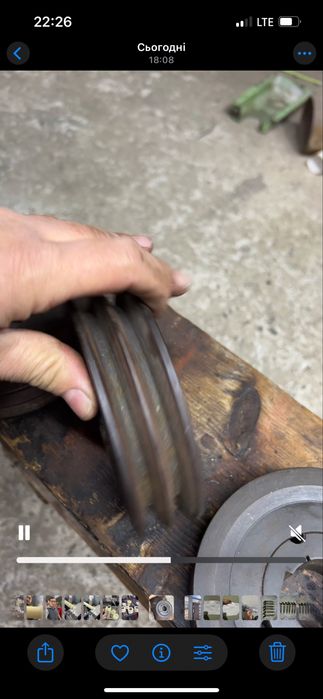 Шкив 140мм провіль А.. внутрішній 38мм