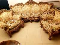 Sofa pałacowa 4-osobowa i 2 fotele  Antyk Barocco Veneziano