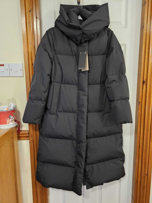 Nowy płaszcz puchowy z kapturem Massimo Dutti XS/S