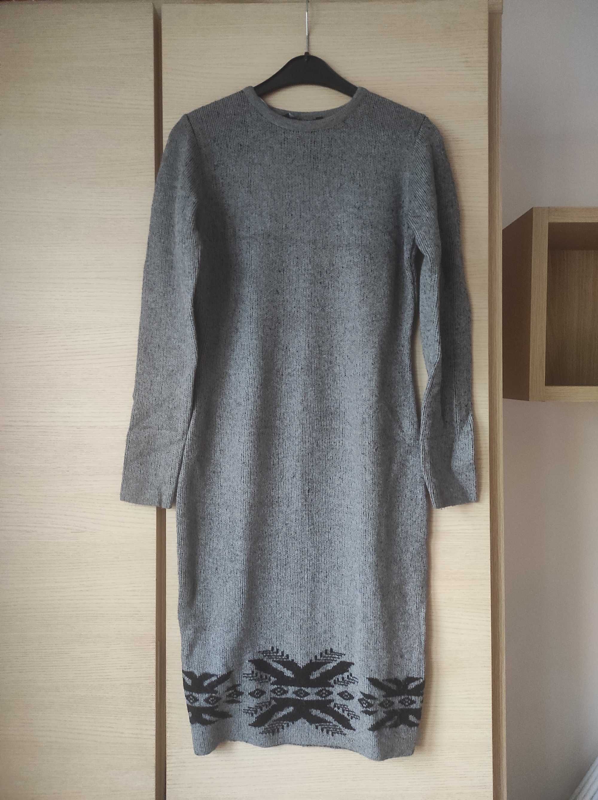 Długi sweter - sukienka Top Secret M