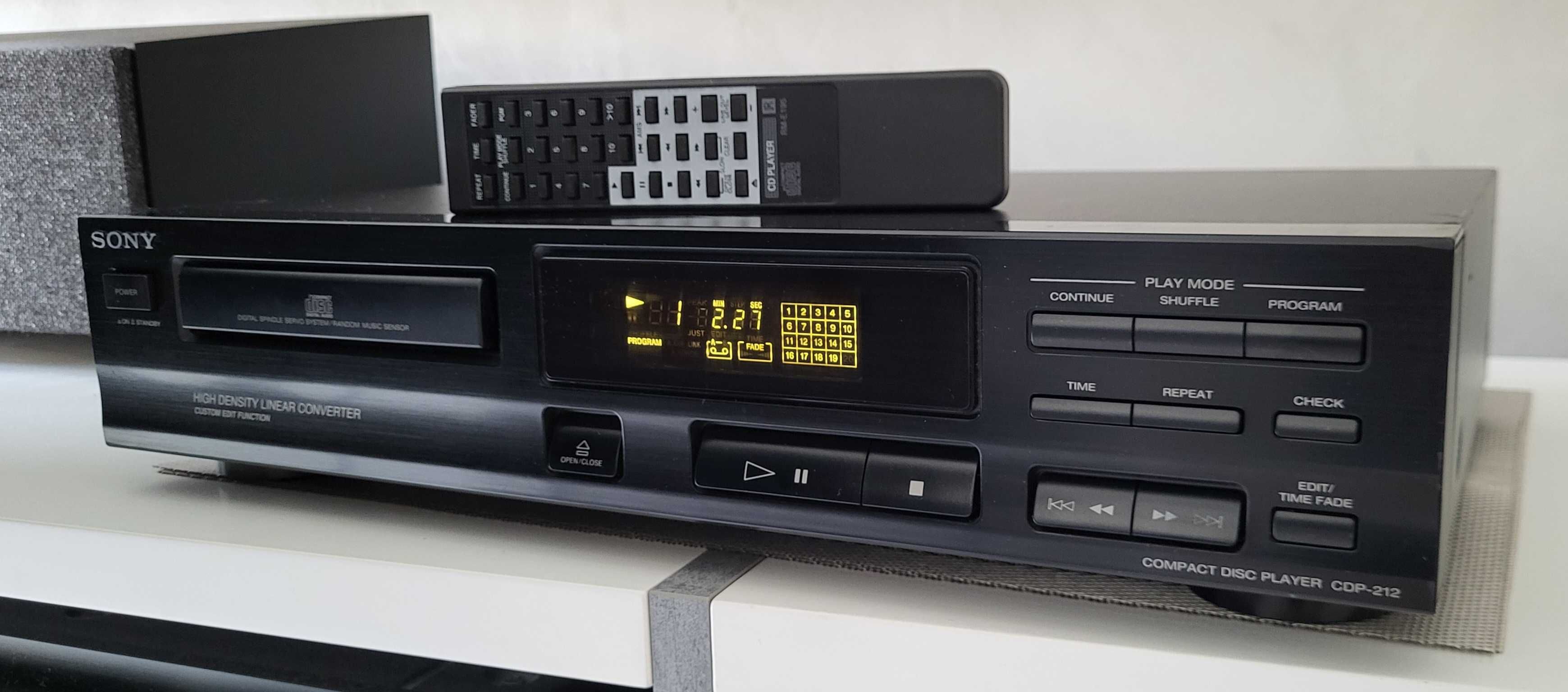 SONY CDP-212 odtwarzacz CD z pilotem