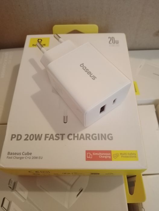 Швидка зарядка Baseus 20w(тайпС+юсб)
