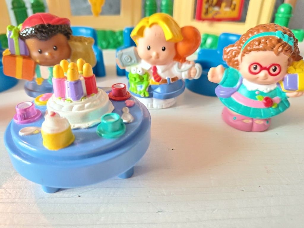 Unikat little people urodziny zestaw rolę przedszkole figurki