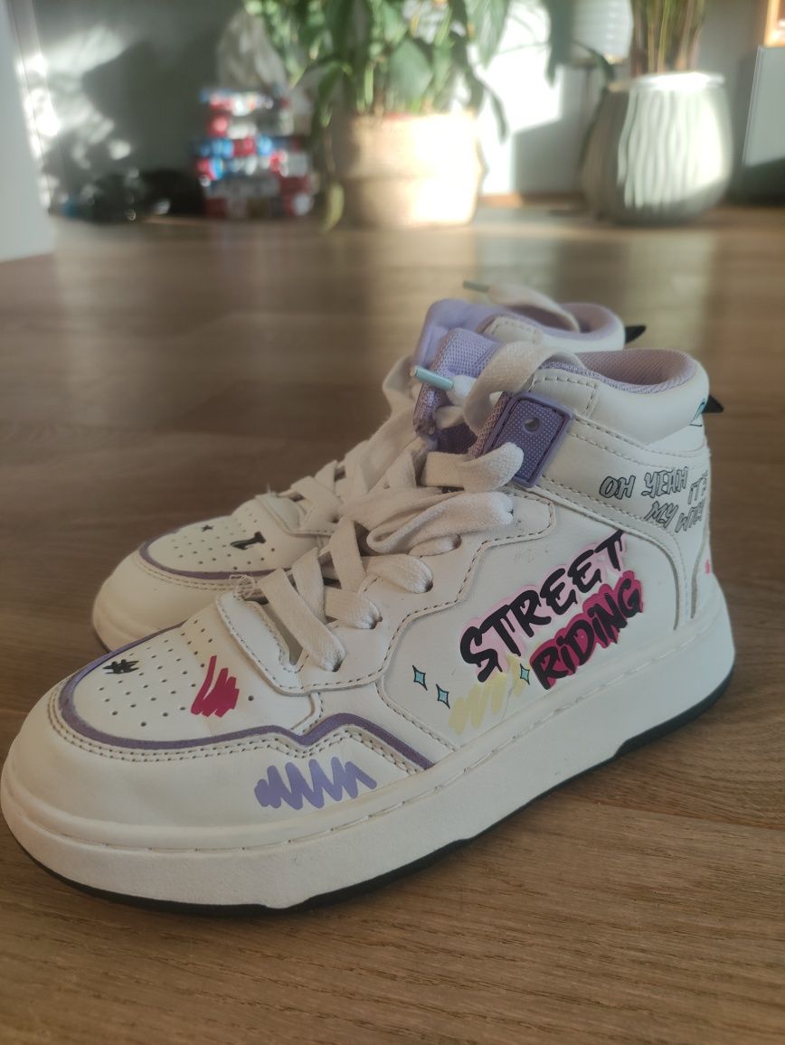Sneakersy jak nowe, super modne,  hipsterskie