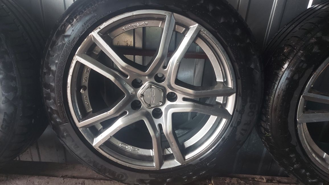 Felgi oz Adrenalina r17 plus opony Continental