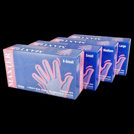 Rękawiczki nitrylowe Maxter Cobalt 10 x 100szt
