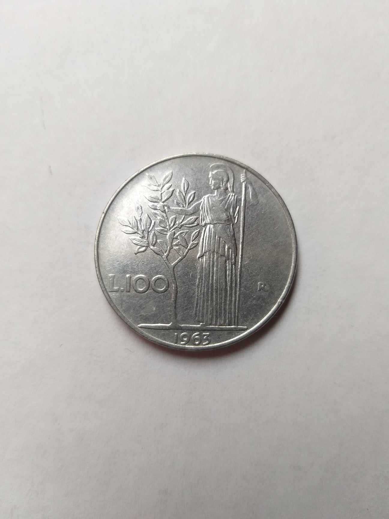 Moeda de 100 Liras de 1963