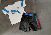 Puma t-shirt + spodenki, komplet rozmiar 12 M, 80/86