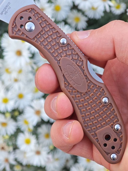 Spyderco Delica 4 D2, средних размеров, на каждый день, легенда edc