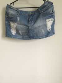 Spódniczka jeansowa mini L