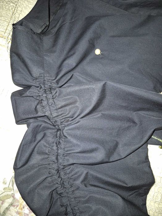 Оригінальна чорна блуза з намистинами