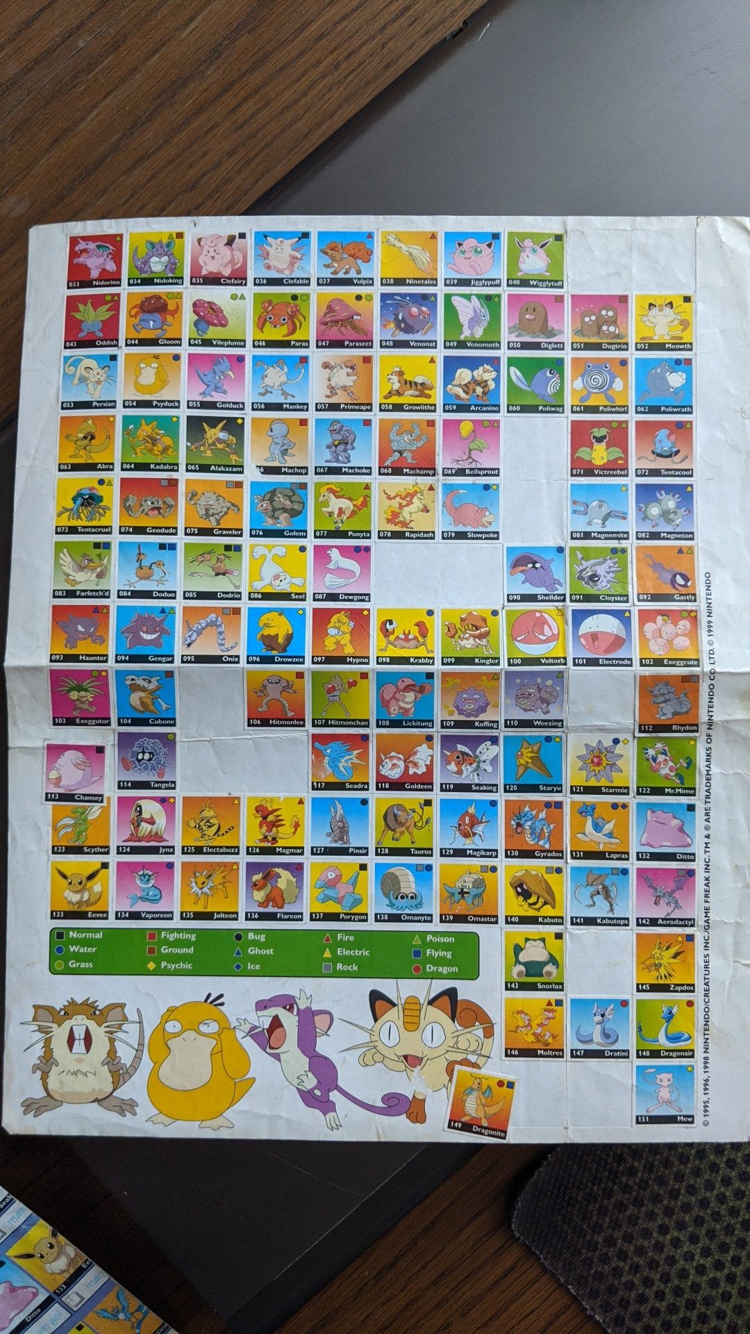 Stare Kolekcjonerskie Naklejki z Pokemonami