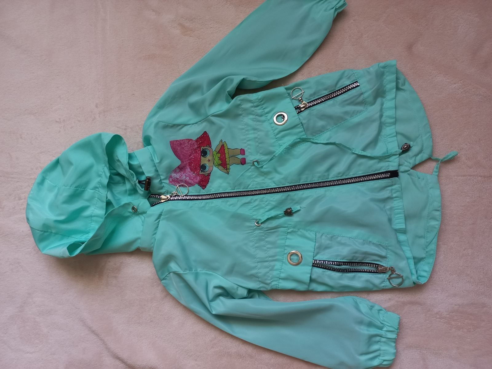 Дитяча весняна/осіння куртка для дівчинки від 5 до 6 років
