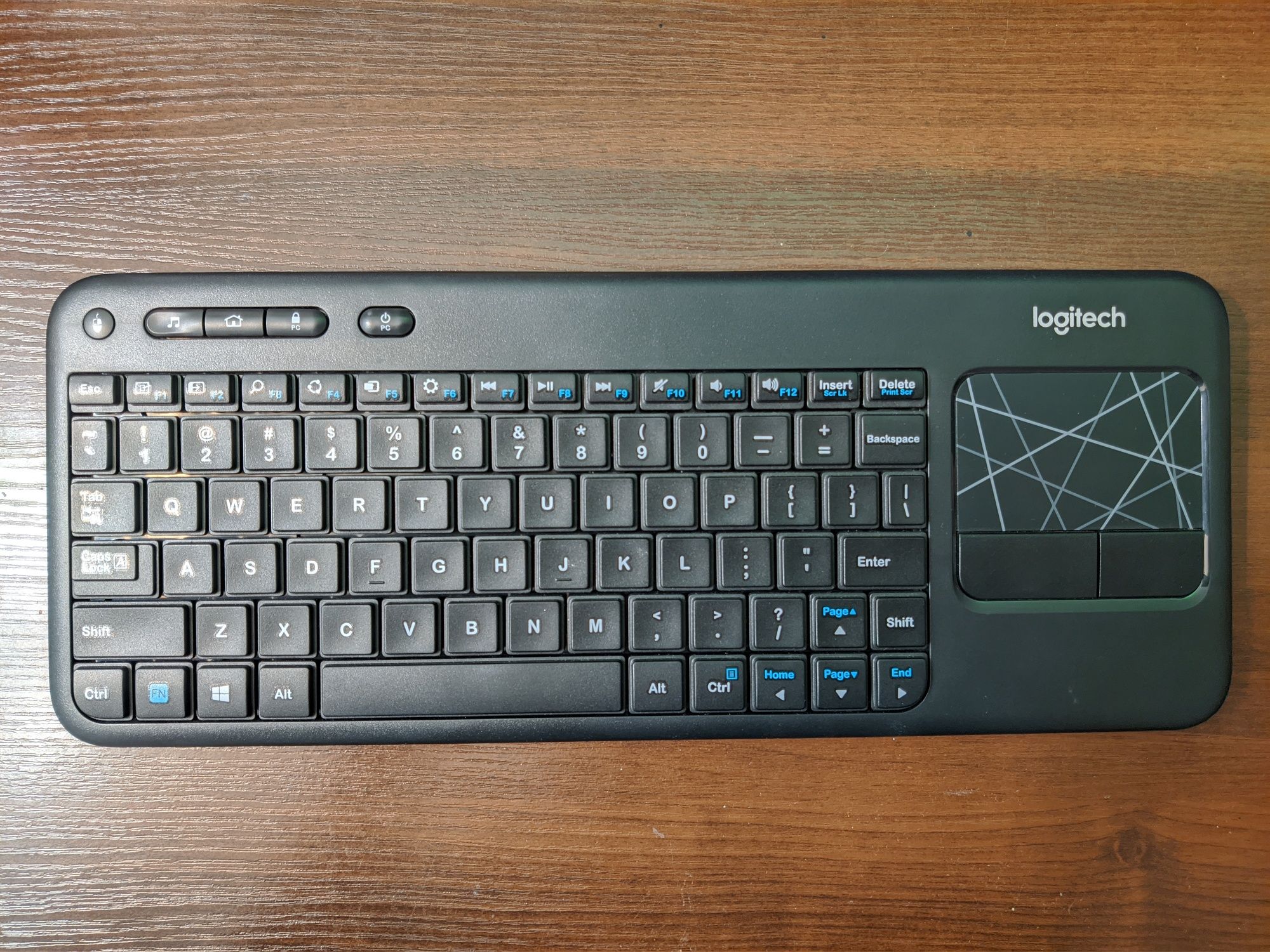 Klawiatura bezprzewodowa Logitech K400 Bluetooth z touchpadem Media PC