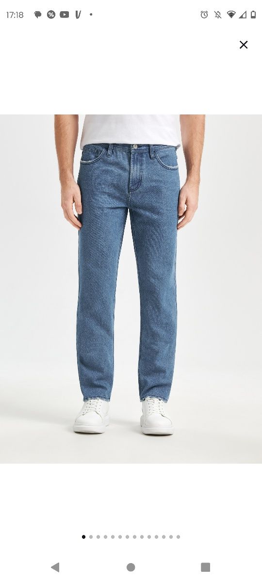 Jeansy regular męskie S