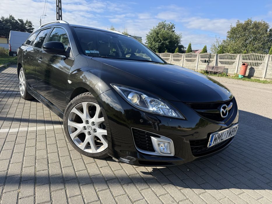 Mazda 6 GH 2.2 MZR-CD SPORT diesel 185KM kombi Sparkling Black SKÓRY