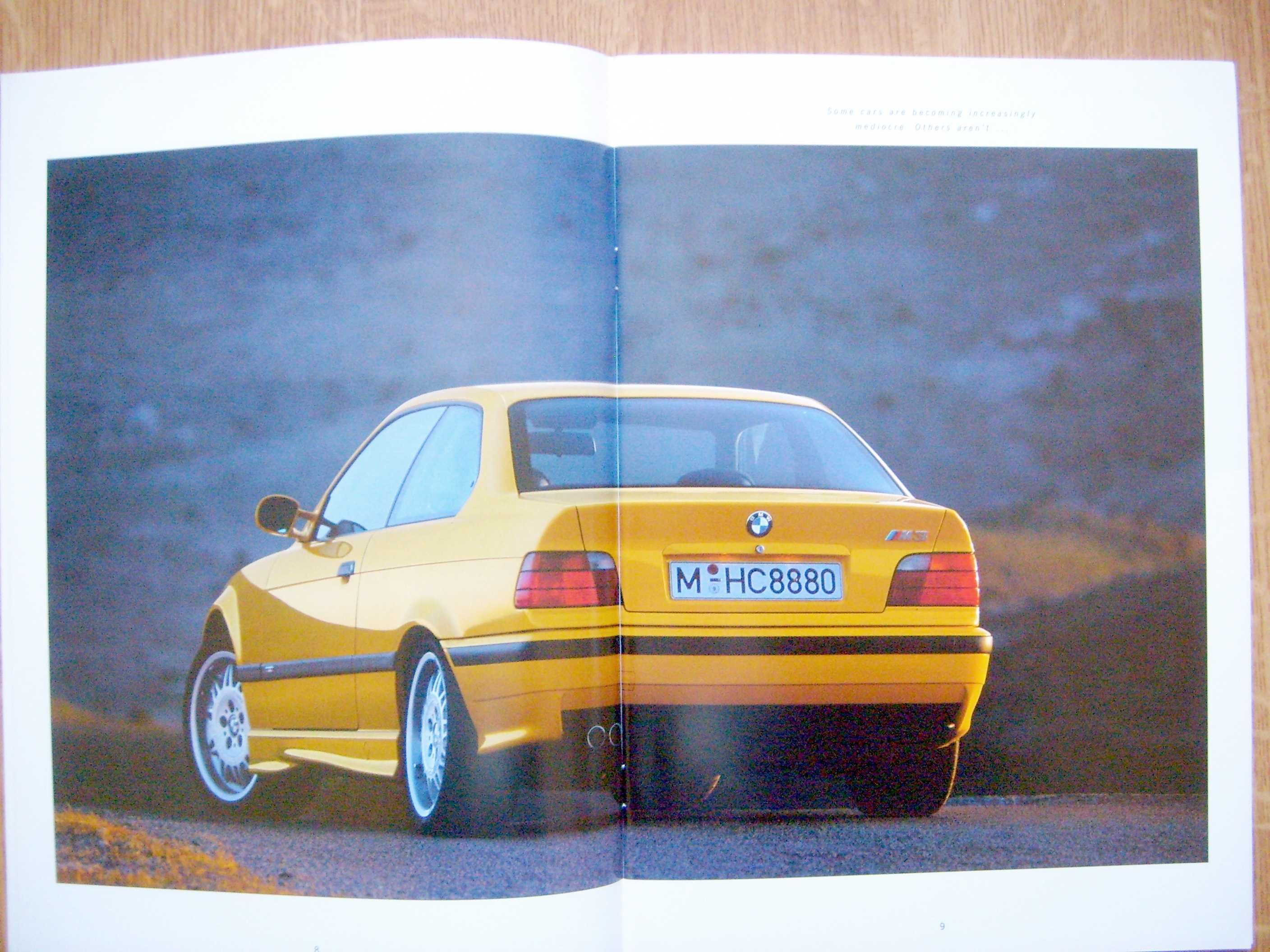 BMW M-Models 1993 / M3 E36 + M5 E34 / prospekt 46 str., stan BDB (2nd)