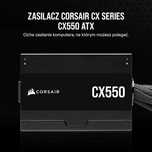 Zasilacz  CORSAIR CX550 ATX 550W - Certyfikat 80 PLUS Bronze